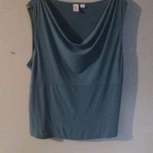 Apt. 9 Teal Drape Neck Tank Top – Plus Size 2X | Chic, Flattering & Versatile